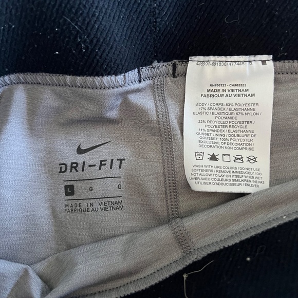 NIKE Pro Women's Shorts 3", SET OF 2, Black and Grey, Size L - Picture 10 of 10